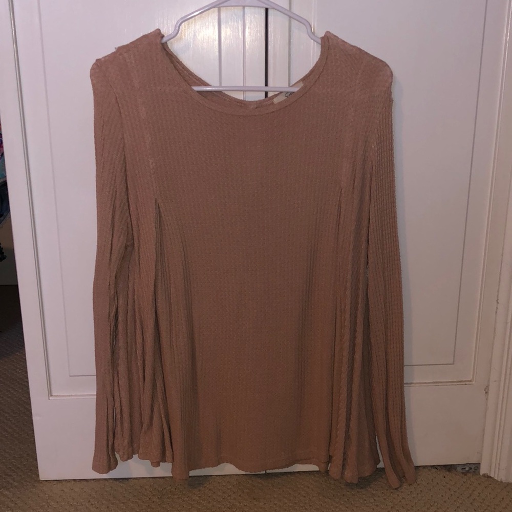 Soft waffle print top